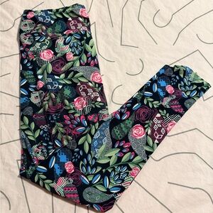 Lularoe Floral Leggings TC